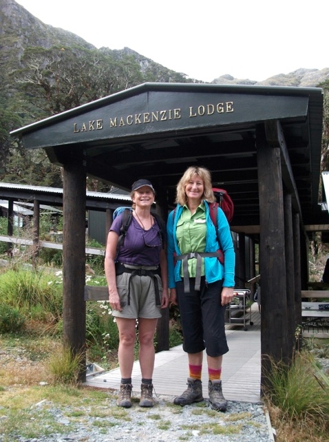 Robin Richards and Tricia Scott at Lake Mackenzie Lodge March 2013.